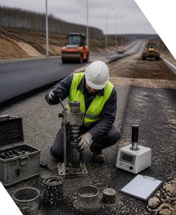 Дорожная строительная лаборатория в Кузнецке испытания материалов